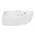 Akrylowa wanna Milena Premium 150x70 lewa z zabudową styropianową Piramida, Besco